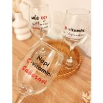 Vicces borospohár - egyedi felirattal